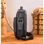 Чоловіча барсетка зі шкіри під рептилію Bexhill bx6014 design2 Black - Фотографія № 102