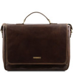 Чоловіча шкіряна сумка через плече PADOVA Tuscany Leather TL140891 Dark Brown - Фотографія № 100