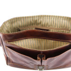 Чоловіча шкіряна сумка через плече PADOVA Tuscany Leather TL140891 Dark Brown - Фотографія № 103