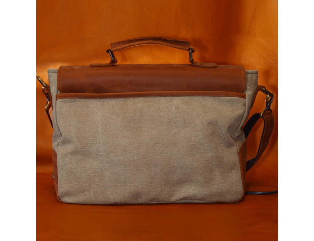 Мужская сумка-портфель из канваса и кожи TARWA RBcs-3960-3md - Фото № 6