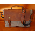 Мужская сумка-портфель из канваса и кожи TARWA RBcs-3960-3md - Фото № 108
