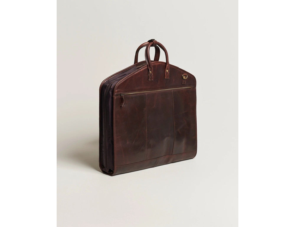 Чоловічий дорожній портплед із натуральної шкіри Ashwood Carrier Brown - Фотографія № 3