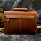 Чоловічий шкіряний портфель великого розміру Bexhill Bx7164 LgBrown - Фотографія № 102