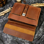 Чоловічий шкіряний портфель великого розміру Bexhill Bx7164 LgBrown - Фотографія № 103