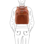 Чоловік шкіряний рюкзак на три відділення PHUKET Tuscany Leather TL141402 Med - Фотографія № 101