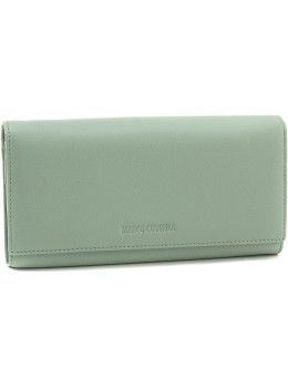 Мятный кошелёк из натуральной кожи Marco Coverna W001 Light Green