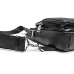 Чорна сумка слінг з гладкою телячої шкіри Newery N9012GA - Фотографія № 103