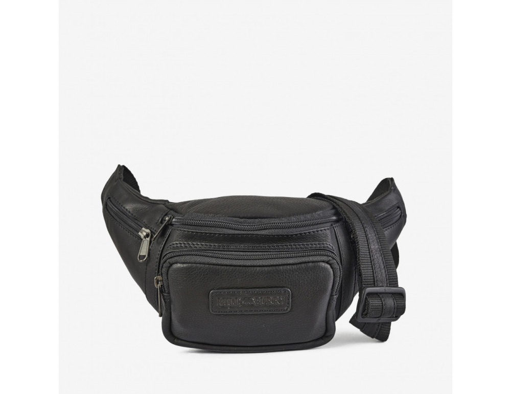 Сумка чоловіча зі шкіри Hill Burry 3044HB/Black - Фотографія № 4