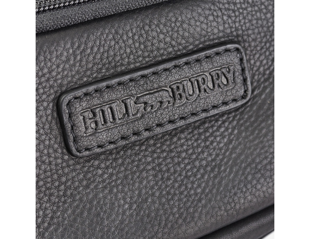 Сумка чоловіча зі шкіри Hill Burry 3044HB/Black - Фотографія № 6