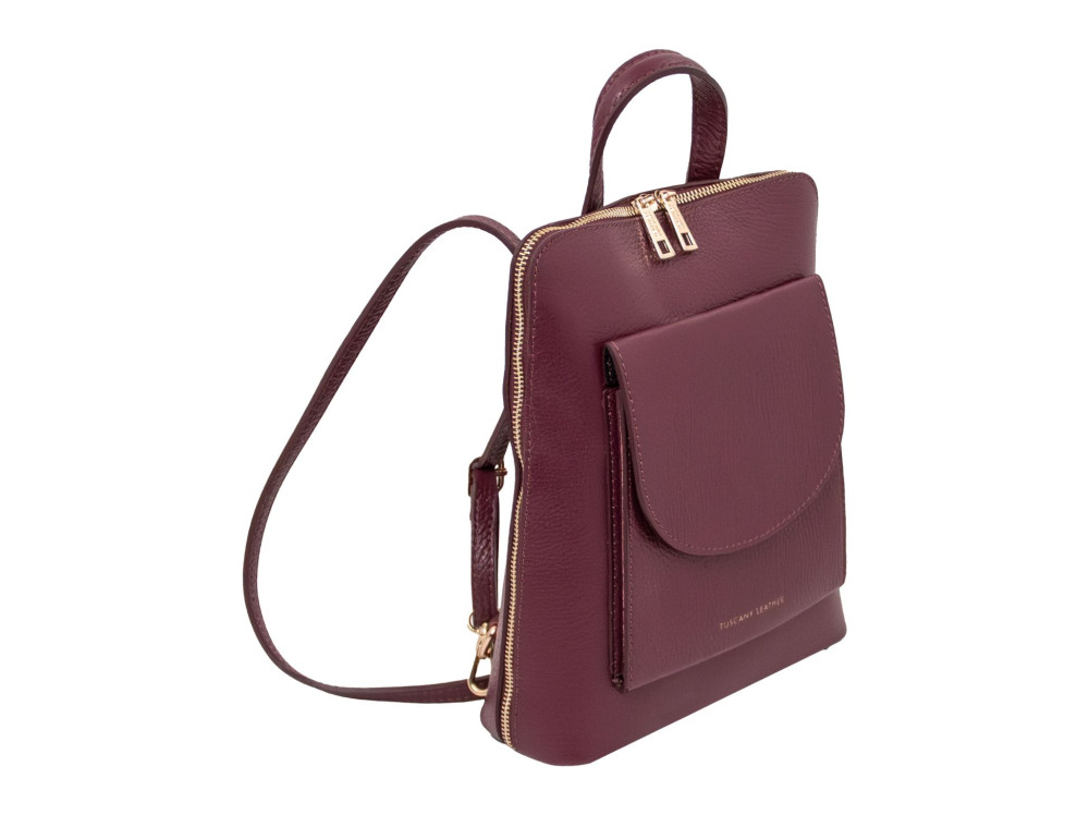 Невелика сумка-рюкзак Tuscany Leather TL142092 Bordeaux - Фотографія № 2