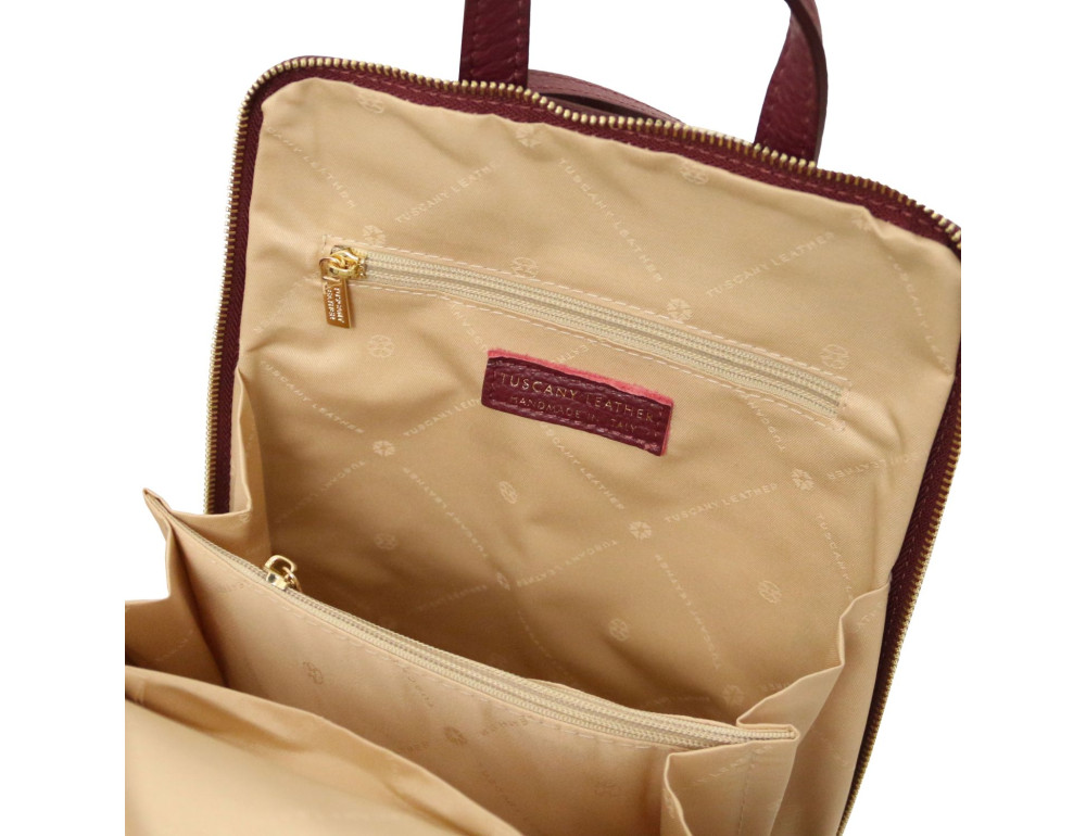 Невелика сумка-рюкзак Tuscany Leather TL142092 Bordeaux - Фотографія № 5