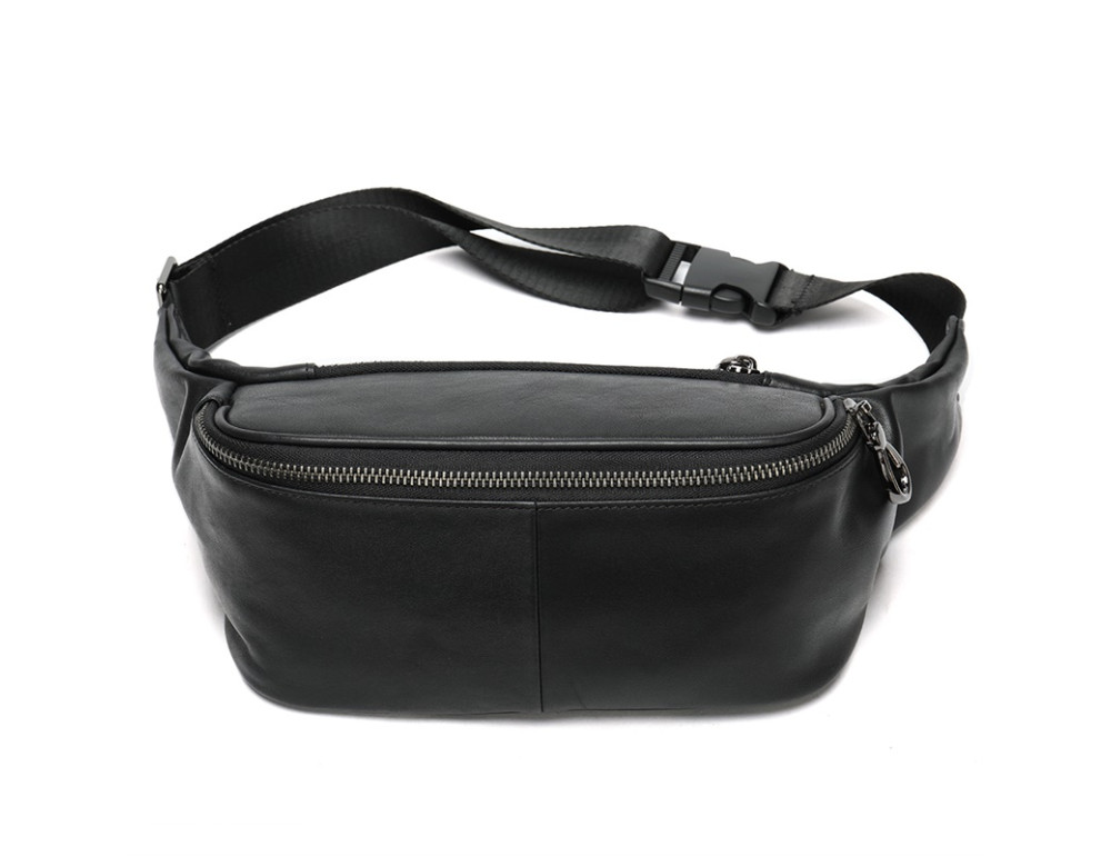 Чорна шкіряна сумка на пояс Tiding Bag NZC9066A - Фотографія № 1 Чорна шкіряна сумка на пояс Tiding Bag NZC9066A - Фотографія № 1
