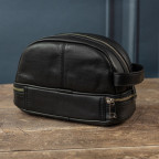 Чоловічий шкіряний несесер із підвальною блискавкою Ashwood PL41 Black - Фотографія № 106