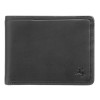 Чорний шкіряний портмоне Visconti PLR72 BK / ST / BL Segesta c RFID