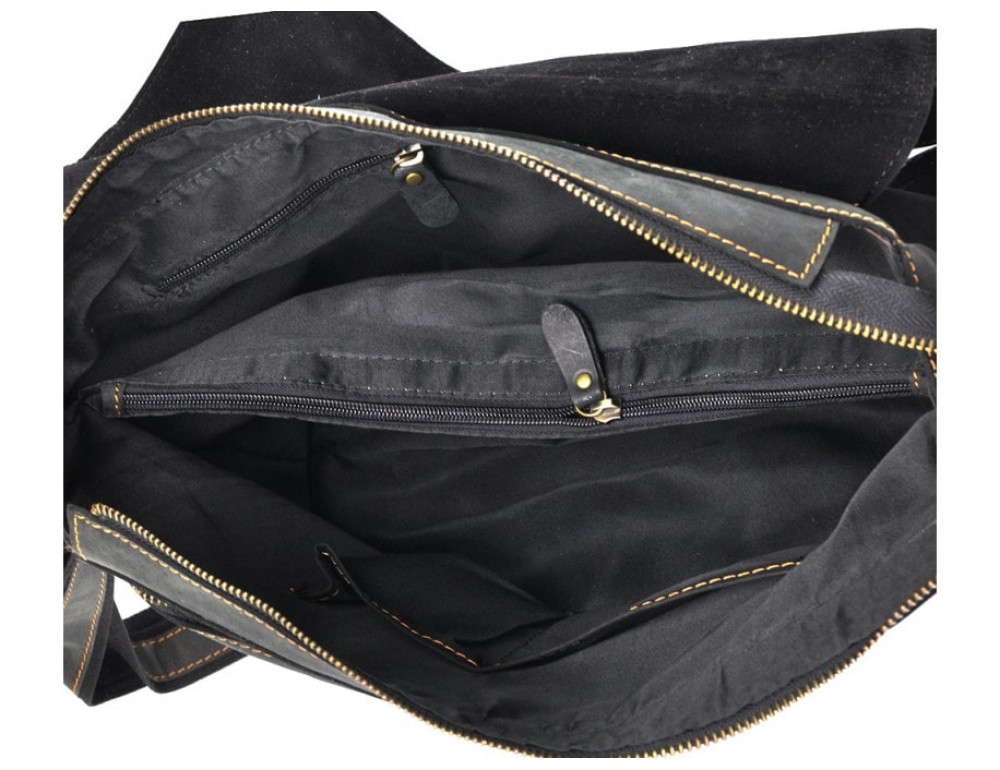 Вінтажна сумка через плече TIDING BAG 6002LA-2 Чорна - Фотографія № 8