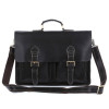 Шкіряний портфель TIDING BAG 7105A чорний Шкіряний портфель TIDING BAG 7105A чорний