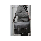 Шкіряний портфель TIDING BAG 7105A чорний - Фотографія № 107