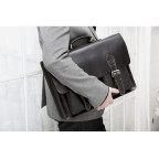 Шкіряний портфель TIDING BAG 7105A чорний - Фотографія № 108