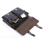 Шкіряний портфель TIDING BAG 7105A чорний - Фотографія № 109