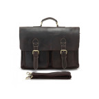Шкіряний портфель TIDING BAG 7105R темно-коричневий - Фотографія № 103