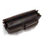 Шкіряний портфель TIDING BAG 7105R темно-коричневий - Фотографія № 106
