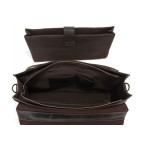 Шкіряний портфель TIDING BAG 7105R темно-коричневий - Фотографія № 107