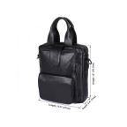 Чоловіча шкіряна сумка-месенджер TIDING BAG 7266A чорний - Фотографія № 107