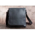 Шкіряний месенджер Tiding Bag G1157A чорна - Фотографія № 102