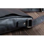Шкіряний месенджер Tiding Bag G1157A чорна - Фотографія № 106