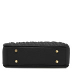 Жіноча замшева сумка через плече Tuscany Leather Chantilly TL142490, чорна - Фотографія № 103