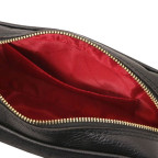 Жіноча замшева сумка через плече Tuscany Leather Chantilly TL142490, чорна - Фотографія № 106
