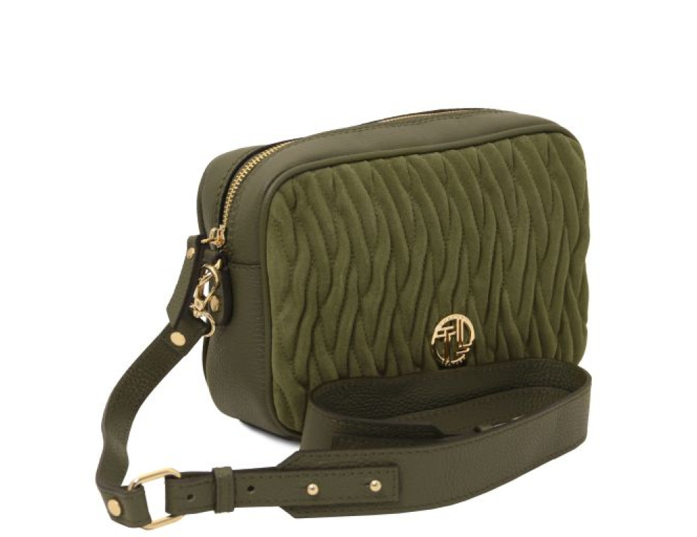 Жіноча замшева сумка через плече Tuscany Leather Chantilly TL142490, зелена (Forest Green) - Фотографія № 2