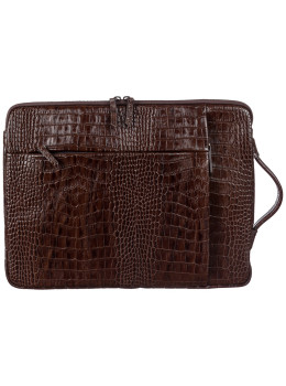 Мужская кожаная папка-чехол коричневого цвета BOND 1418-355