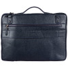 Синяя кожаная папка для ноутбука BOND 1419-1170