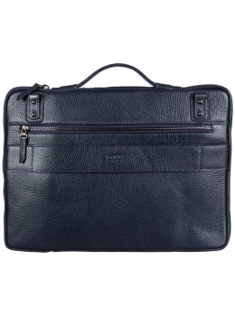 Синяя кожаная папка для ноутбука BOND 1419-1170