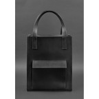 Шкіряна жіноча сумка шоппер Бетсі з кишенею чорна Blancnote BN-BAG-10-1-g-kr - Фотографія № 101