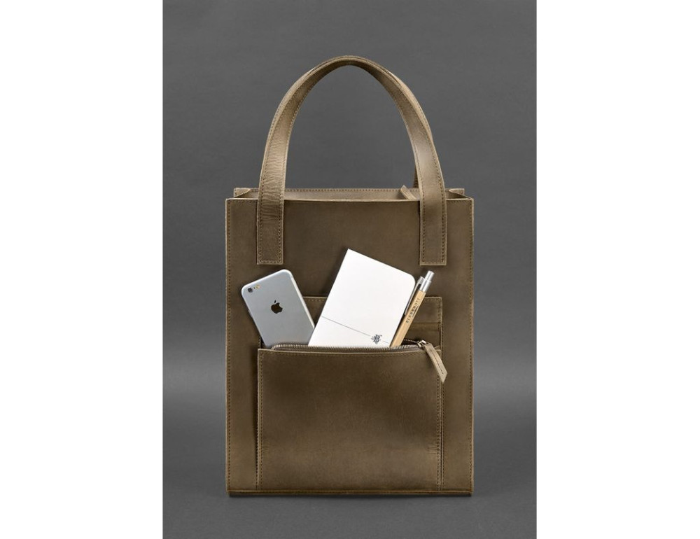 Шкіряна жіноча сумка шоппер Blancnote BN-BAG-10-1-o - Фотографія № 3