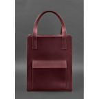 Шкіряна жіноча сумка шоппер Бетсі з кишенею бордова Blancnote BN-BAG-10-1-vin-kr - Фотографія № 101