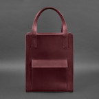 Шкіряна жіноча сумка шоппер Бетсі з кишенею бордова Blancnote BN-BAG-10-1-vin-kr - Фотографія № 108