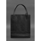 Чорна шкіряна сумка шоппер Blanknote BN-BAG-10-G-KR - Фотографія № 101