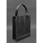 Чорна шкіряна сумка шоппер Blanknote BN-BAG-10-G-KR - Фотографія № 102