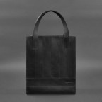 Чорна шкіряна сумка шоппер Blanknote BN-BAG-10-G-KR - Фотографія № 108