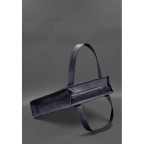 Шкіряна жіноча сумка шоппер Бетсі темно-синій краст BN-BAG-10-navy-blue - Фотографія № 102