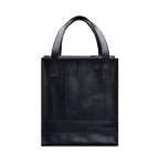 Шкіряна жіноча сумка шоппер Бетсі темно-синій краст BN-BAG-10-navy-blue - Фотографія № 105