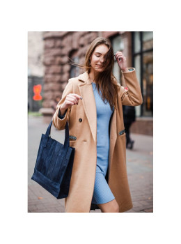 Кожаная женская сумка Blanknote bn-bag-10-nn синяя