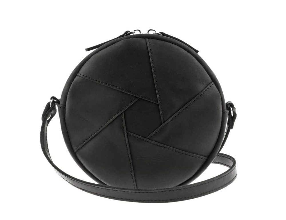 Жіноча шкіряна сумка Бон-Бон чорна Crazy Horse Blanknote BN-BAG-11-g-kr - Фотографія № 10