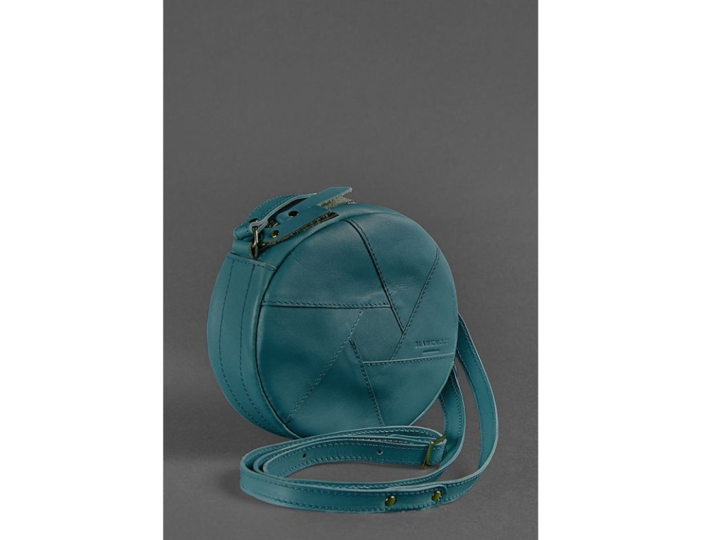 Шкіряна сумка Бон-бон Малахіт BN-BAG-11-malachite Темно-зелений - Фотографія № 3