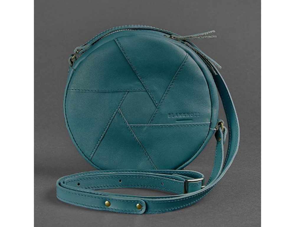 Шкіряна сумка Бон-бон Малахіт BN-BAG-11-malachite Темно-зелений - Фотографія № 7