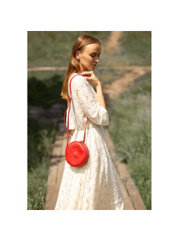 Шкіряна жіноча сумка Бон-Бон червона Blanknote BN-BAG-11-red