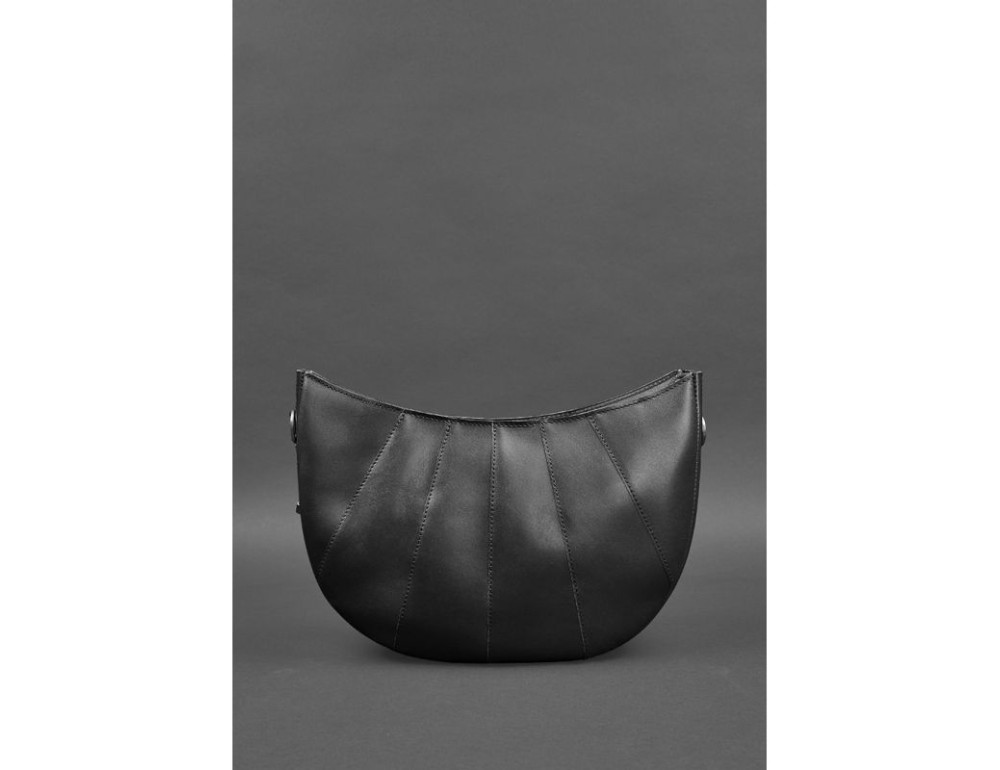 Чорна шкіряна сумка через плече Blancnote BN-BAG-12-G - Фотографія № 5